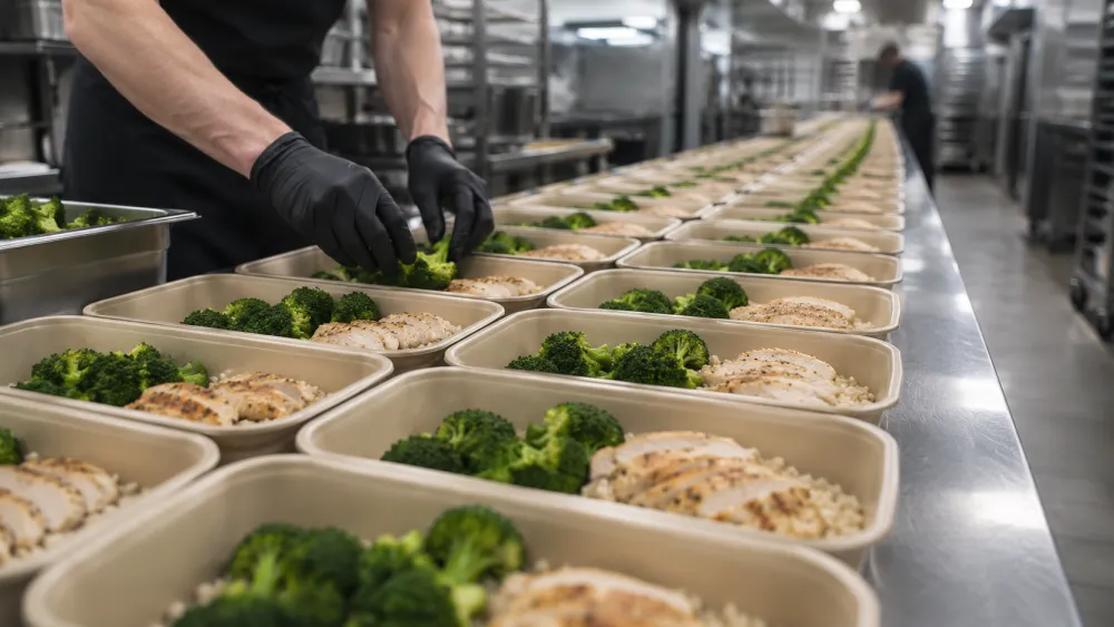Meal preps worden klaargemaakt