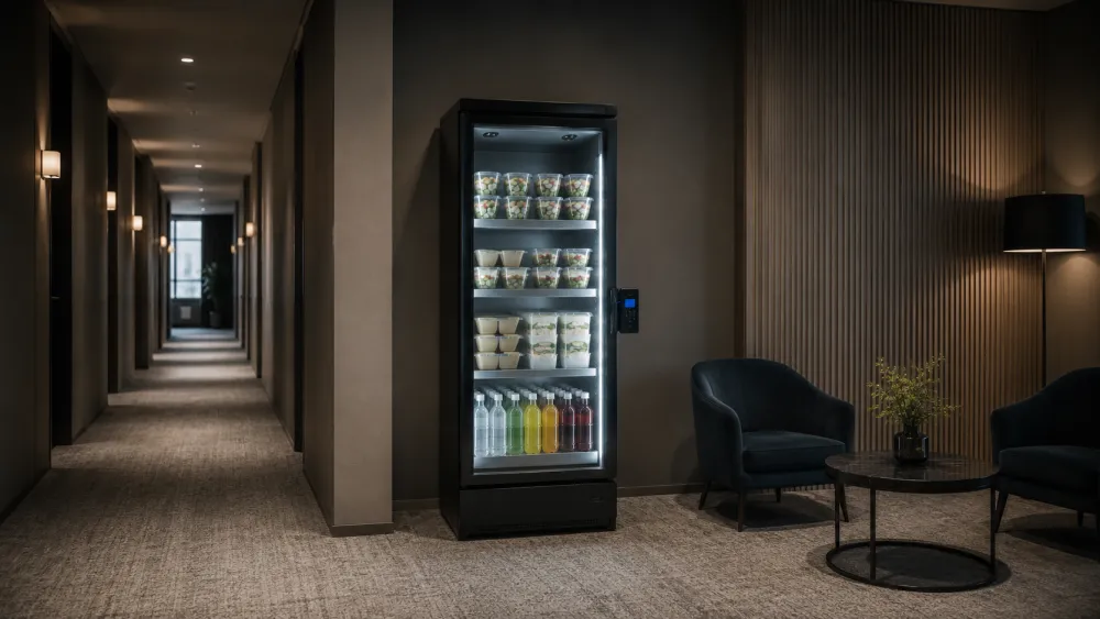 Smart fridge op de hotelverdieping