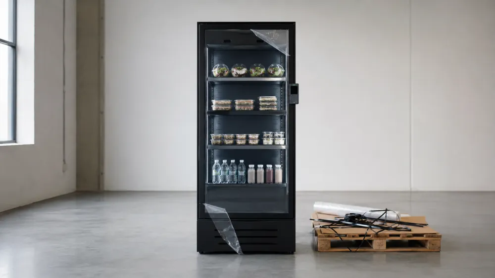 Pas geleverde smart fridge klaar voor installatie