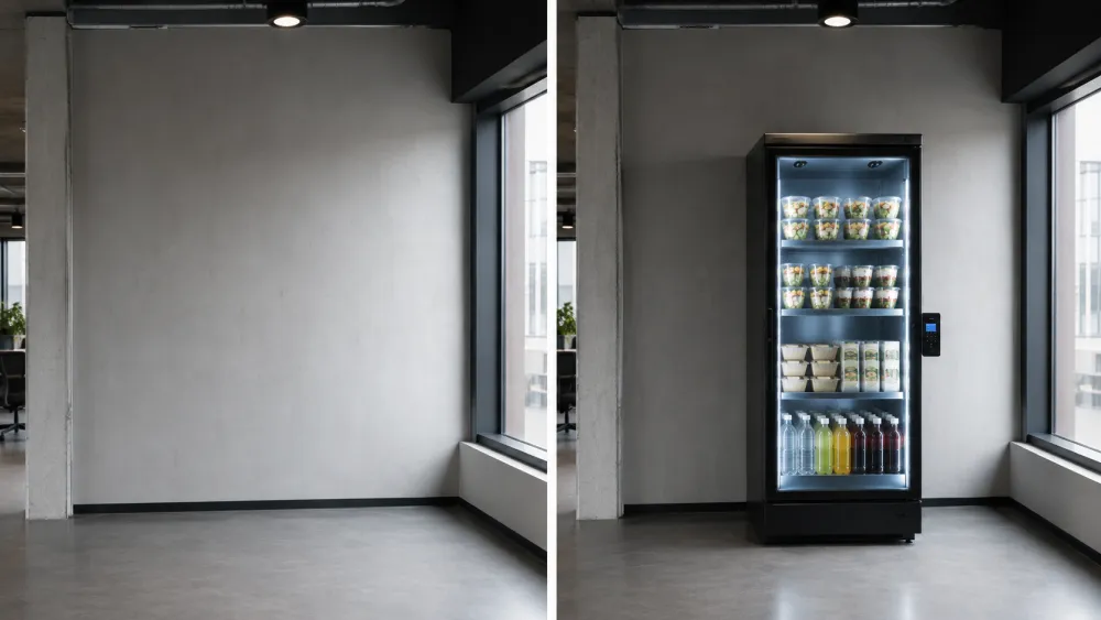 Voor en na plaatsing van een smart fridge