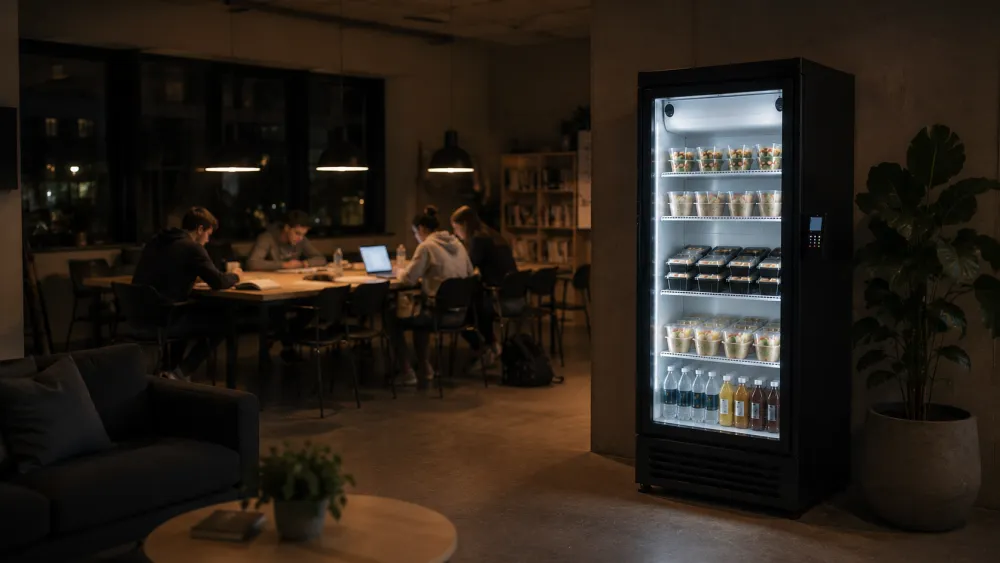 Smart fridge in een studentenresidentie